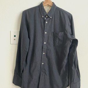 Rag & Bone Men's Blue Flannel Button Down, Medium